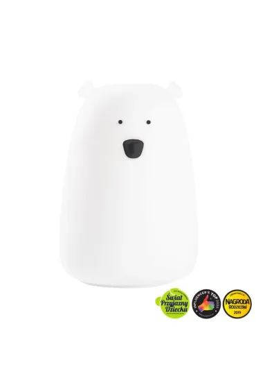 Rabbit&Friends Mi� du�y lampka silikonowa bia�a