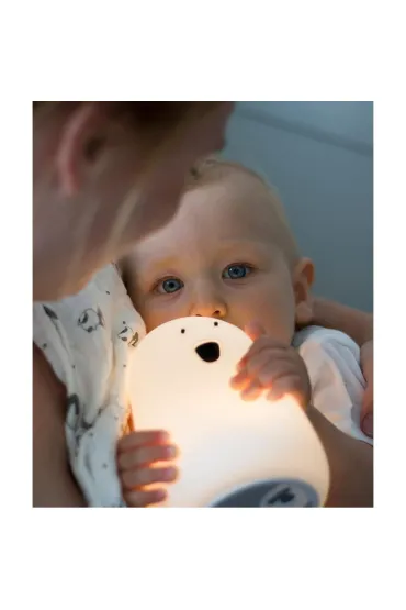 Rabbit&Friends Mi� du�y lampka silikonowa bia�a