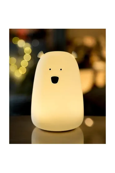 Rabbit&Friends Mi� du�y lampka silikonowa bia�a