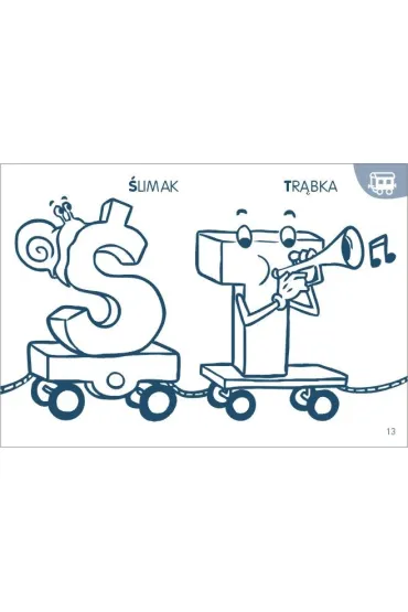 Moja kolorowanka. Literkowy poci�g