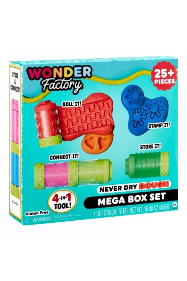 Wonder Factory Never Dry Dough 25 element�w Mga Entertainment