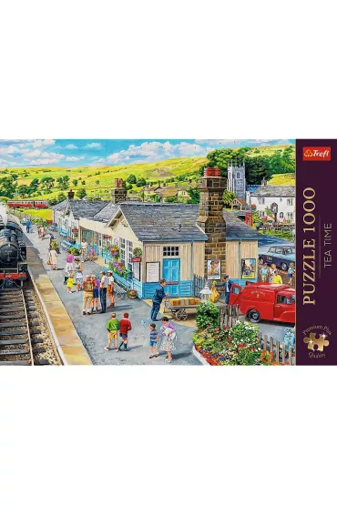 Puzzle 1000 el. Dworzec kolejowy Trefl