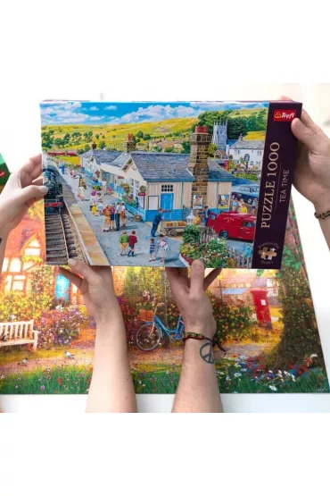 Puzzle 1000 el. Dworzec kolejowy Trefl