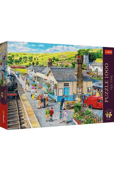 Puzzle 1000 el. Dworzec kolejowy Trefl