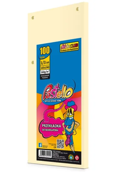 Pastello Przek�adka do segregatora 1/3 A4 100K IT100 be�