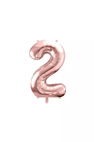 PartyDeco Balon foliowy 2 r�owe z�oto 86cm