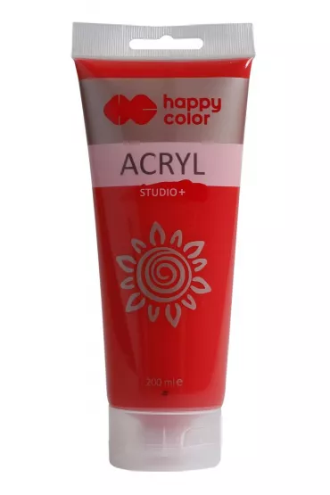 Happy Color Farba akrylowa Studio czerwony kadmowy 200ml