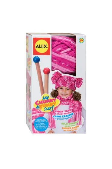 Alex Chunky & Funky Scarf Pink *