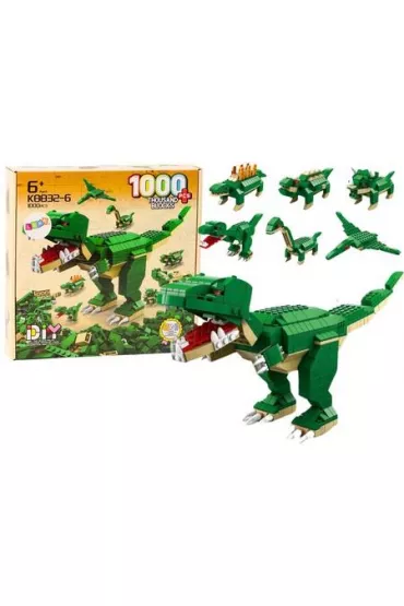 Klocki konstrukcyjne 6w1 Dinozaury 1000el