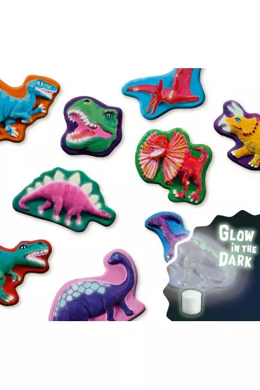Odlewy gipsowe z farbami dinozaury Ses Creative