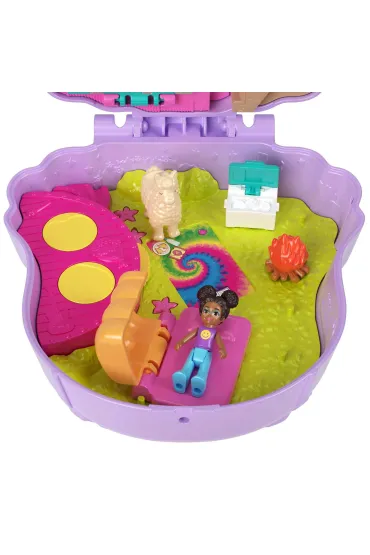 Polly Pocket. Biwakowa lama - Zestaw kompaktowy