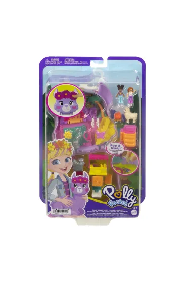Polly Pocket. Biwakowa lama - Zestaw kompaktowy
