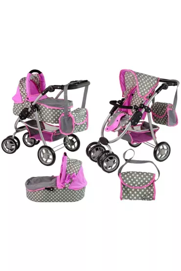 LeanToys W�zek dla lalek spacer�wka 2w1 gondola