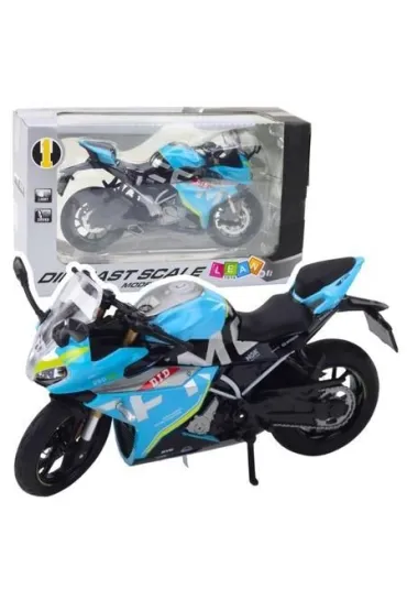 Motocykl metalowy z d�wi�kiem i �wiat�em 1:12 LeanToys