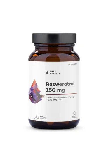 Aura Herbals Resweratrol 150 mg - suplement diety 60 kaps.