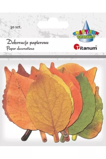 Titanum Dekoracje kartonowe Li�cie mix 30 szt.
