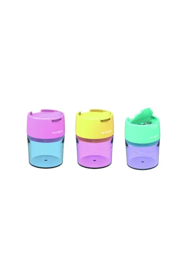 Keyroad Temper�wka plastikowa pastel podw�jna z pojemnikiem