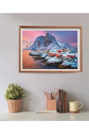 Puzzle 500 el. HQ Hamnoy Village Clementoni