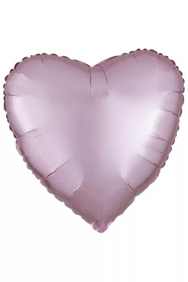 Amscan Balon foliowy Lustre Pastel r�owy serce 43cm