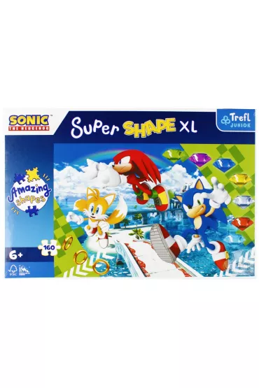 Puzzle 160 el. Super Shape XL Weso�y Sonic Trefl