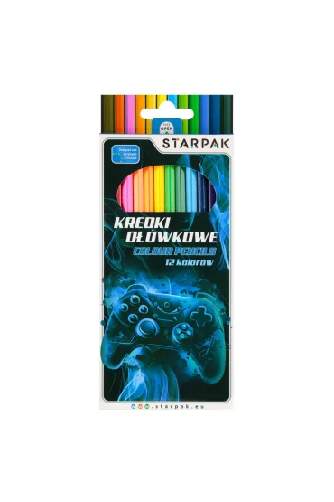 Kredki o��wkowe 12 kolor�w Pad STARPAK 559670