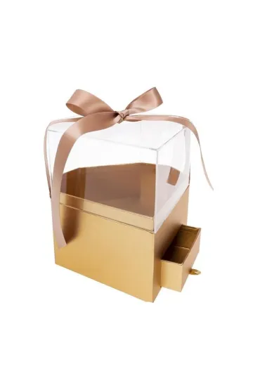 Rozette Pude�ko Flower Box Diament z�oto