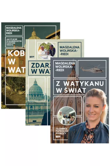 Pakiet: Kobieta w Watykanie. Jak �yje si� w najmniejszym pa�stwie �wiata, Zdarzy�o si� w Watykanie. Nieznane historie zza Spi�owej Bramy, Z Watykanu w �wiat. Tajemnice papieskich podr�y - Magdalena  Woli�ska-Riedi