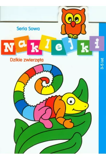 Seria sowa.Naklejki Dzikie zwierz�ta