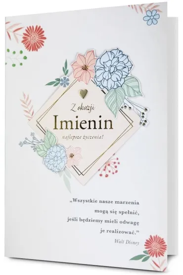 Karnet okazjonalny B6 z kopert� Imieniny PAN DRAGON HM200-3559