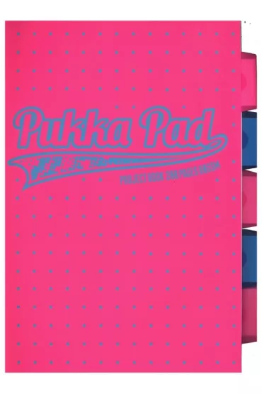 Pukka Pad Ko�ozeszyt A4 Neon Dots r�owy kratka 100 kartek