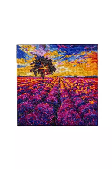 Epee Obraz na p��tnie z mozaik� Lawendowe pole 30x30cm