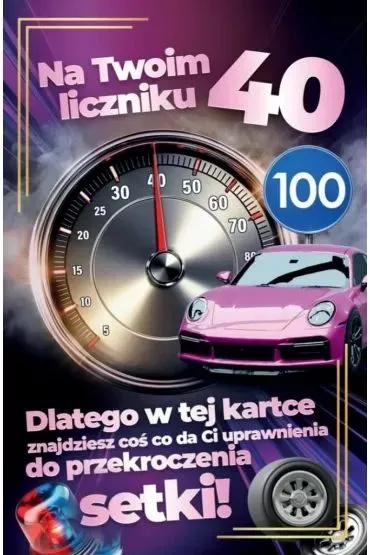 Yeku Karnet Prawo Jazdy 40 urodziny damskie