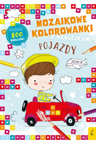 Mozaikowe kolorowanki. Pojazdy