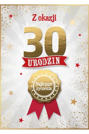 Armin Style KARNET URODZINY 30 B6 Z KOP AS GM-1290 FOL