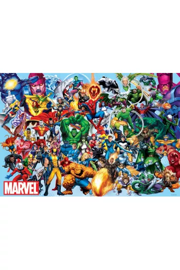 Puzzle 1000 el. Superbohaterowie i z�oczy�cy Marvela Educa
