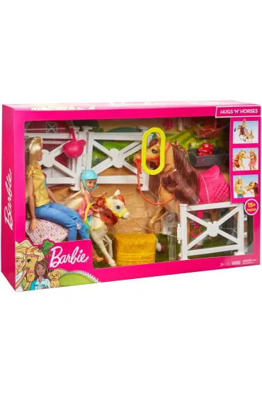 Barbie Stadnina koni zestaw z lalkami FXH15 Mattel
