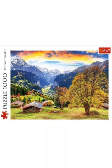 Puzzle 1000 Malownicza alpejska wioska TREFL
