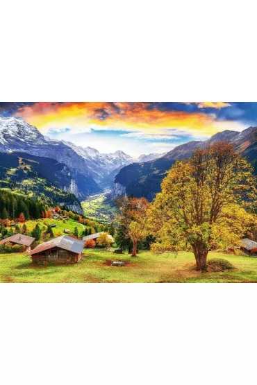 Puzzle 1000 Malownicza alpejska wioska TREFL