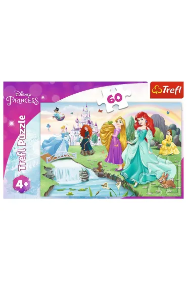 Puzzle 60 el. Poznaj Ksi�niczki Trefl