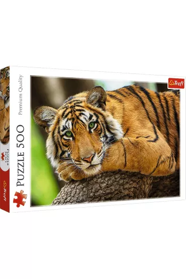 Puzzle 500 el. Portret tygrysa Trefl