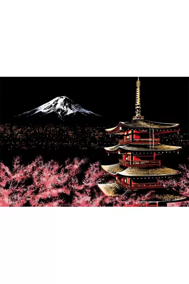 Twoje Hobby Mount Fuji. Magiczna zdrapka - wydrapywanka 40.0 x 28.5 cm