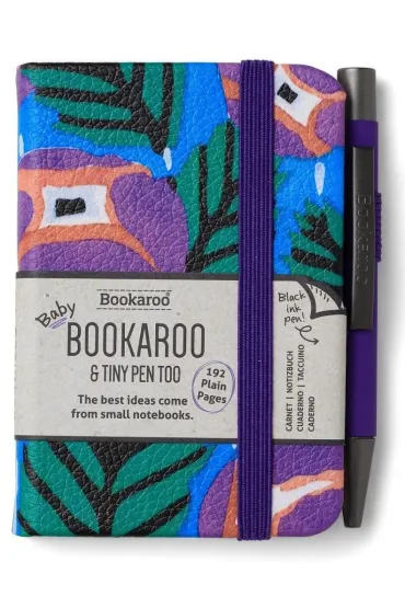 If Bookaroo Notatnik A7 z d�ugopisem - fiolet turkus