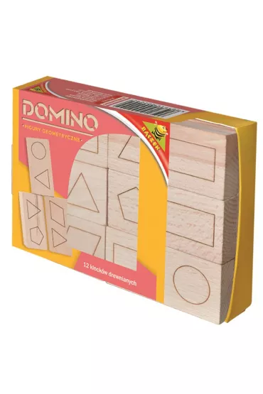 Domino drewniane. Figury geometryczne Zabawkarstwo Wojciech B�czek