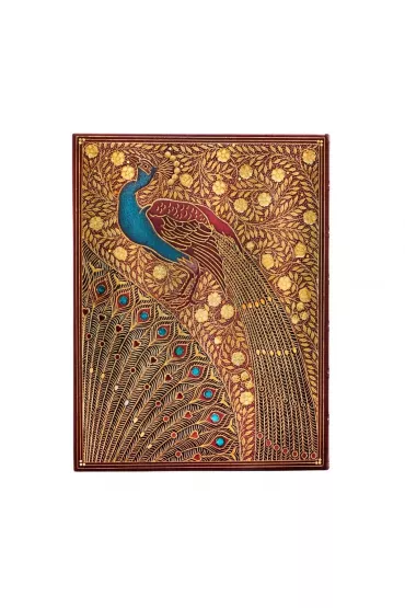 Sangorski & Sutcliffe Notatnik linia Hafiz`s Peacocks midi