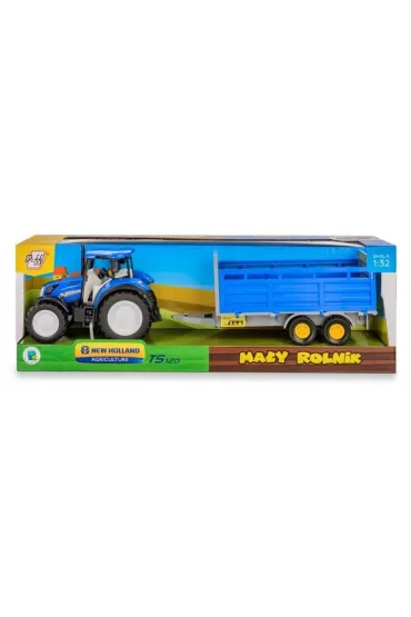 Traktor New Holland T5 z przyczep� do transportu inwentarza Daffi