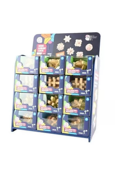 Puzzle drewniane IQ �amig��wki MIX Robe