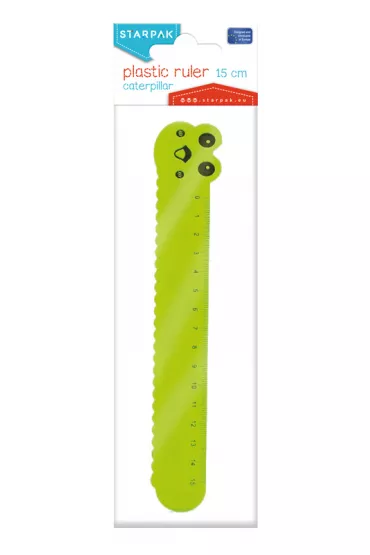 Starpak Linijka plastikowa G�sienica 15 cm