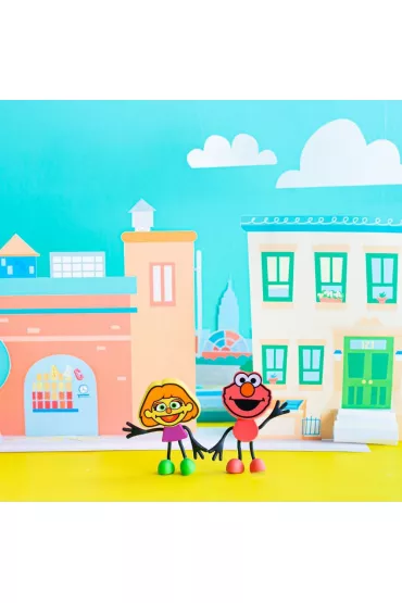 Glo Pals Posta� do k�pieli Elmo - zestaw z dwiema kostkami sensorycznymi �wiec�cymi w wodzie