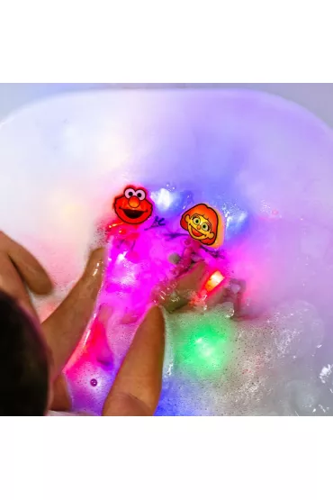 Glo Pals Posta� do k�pieli Elmo - zestaw z dwiema kostkami sensorycznymi �wiec�cymi w wodzie
