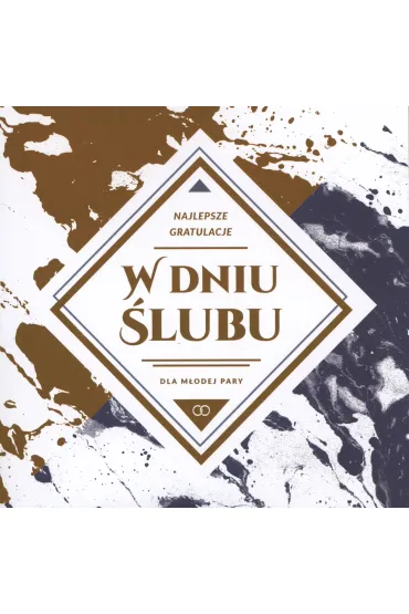 Art Nuvo Karnet w dniu �lubu kwadrat